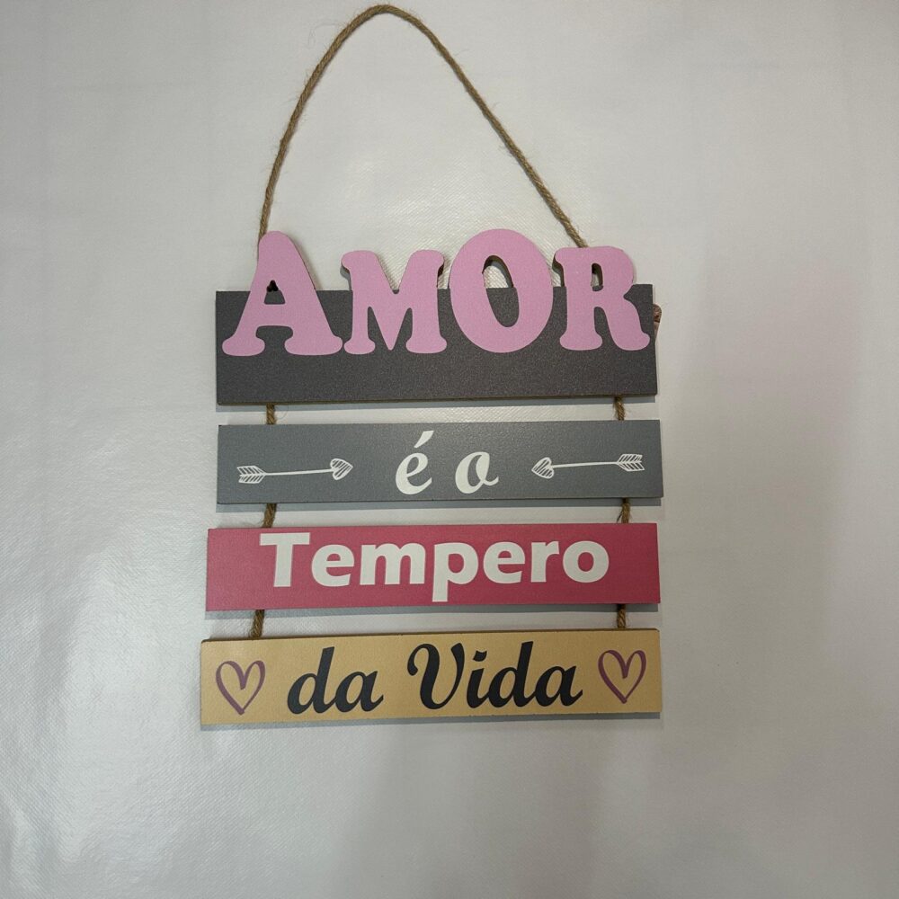Placa decorativa para casa