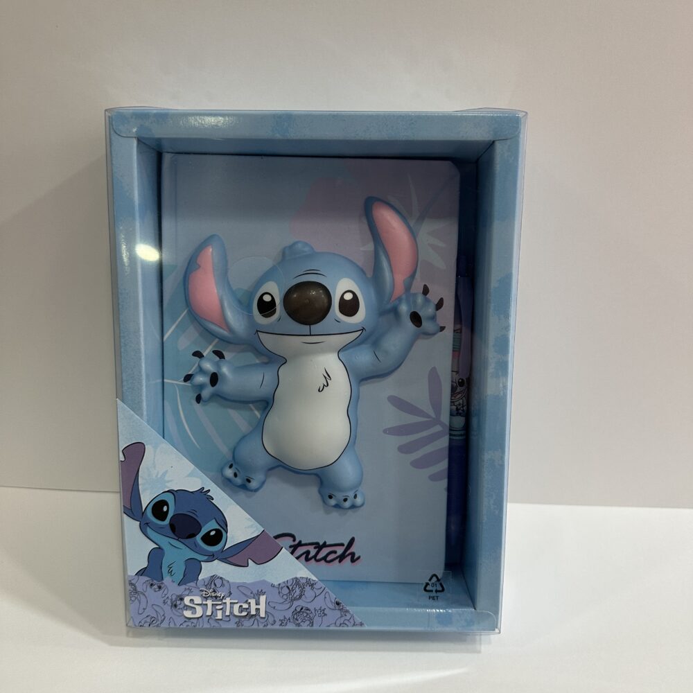 Bloco Com Esferográfico do Stitch em Relevo
