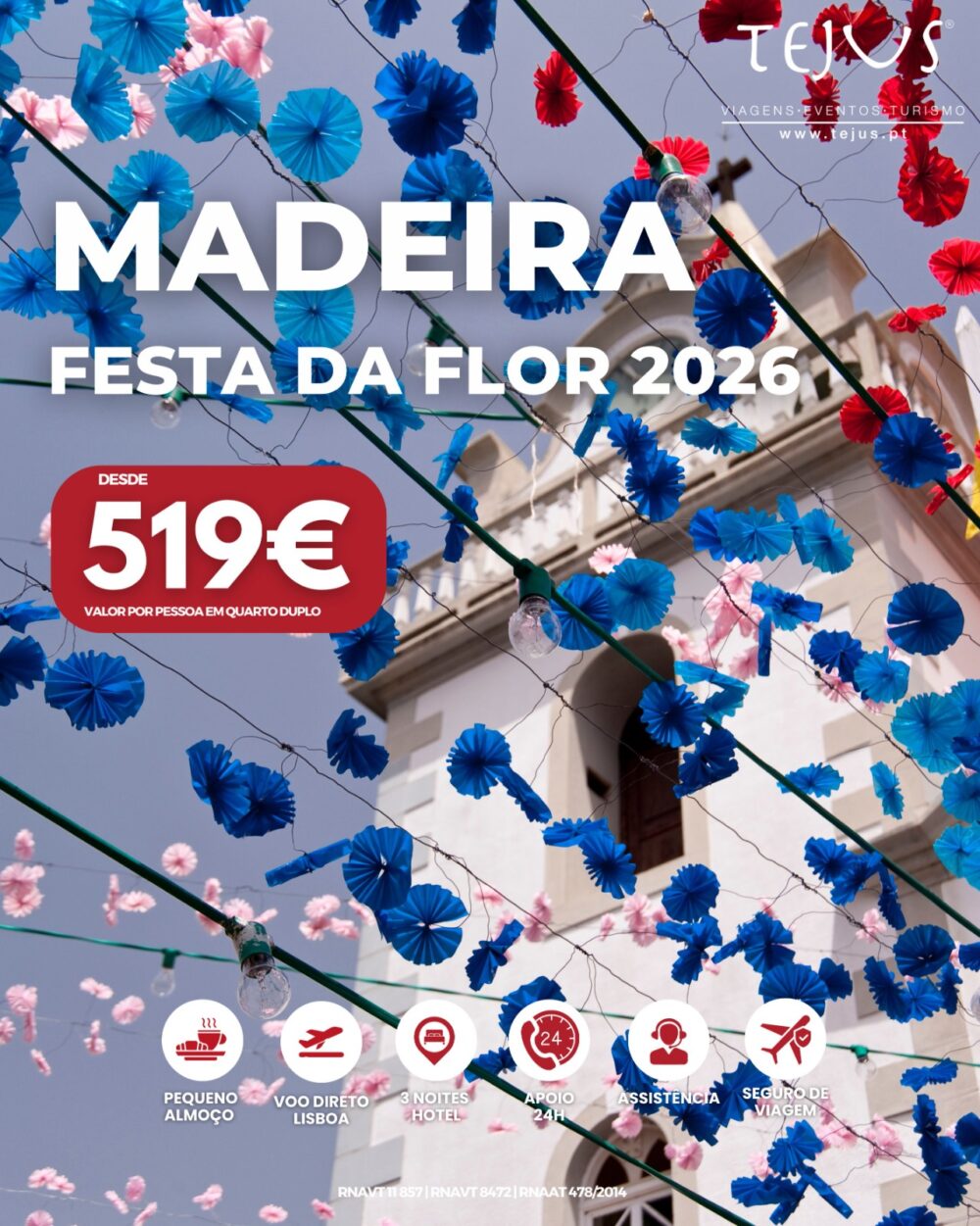 Pacote de Viagem | Funchal - Festa da Flor 2026