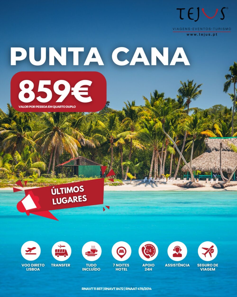 Pacote de Viagem | Punta Cana - Últimos Lugares