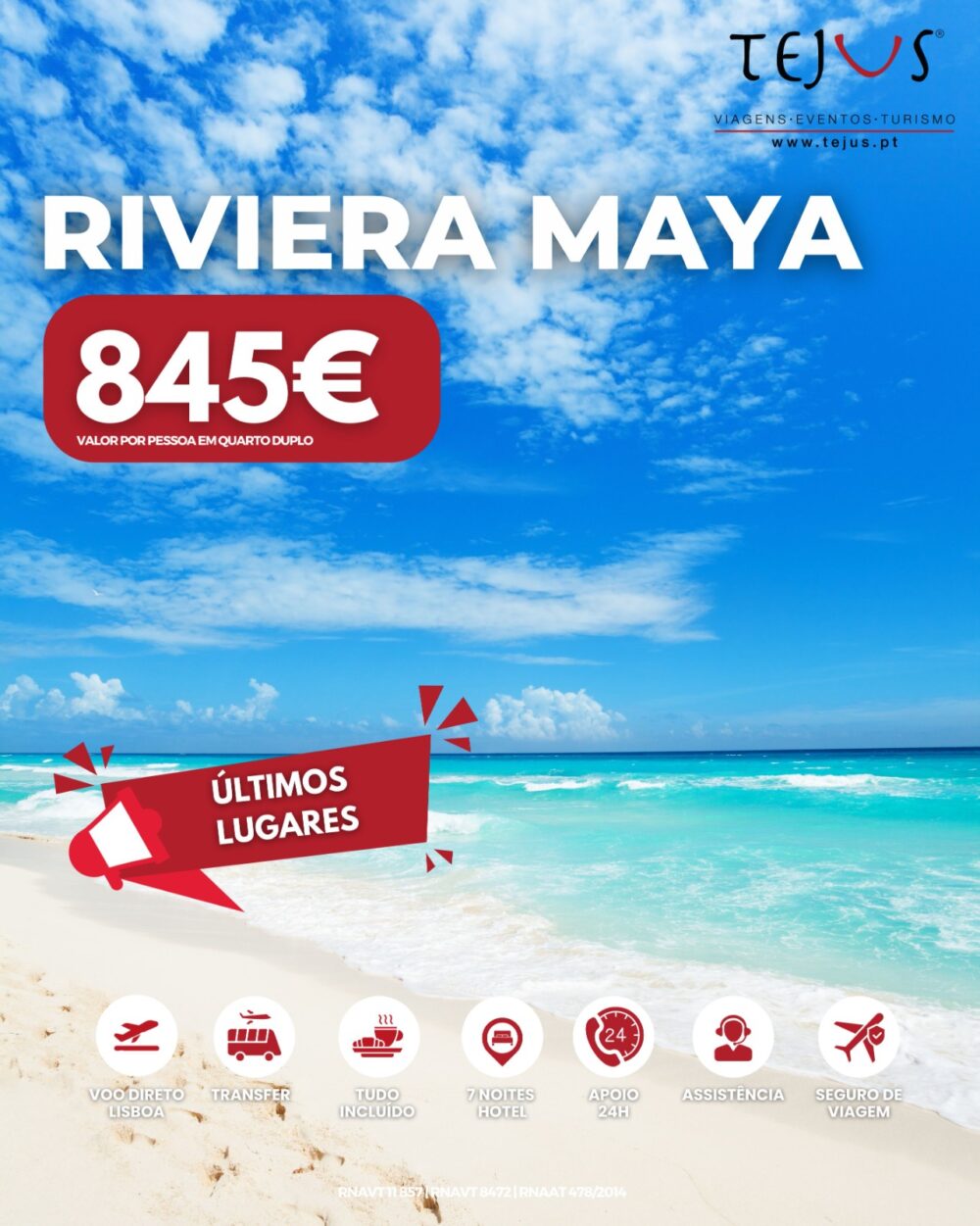 Pacote de Viagem | Riviera Maya - Últimos Lugares